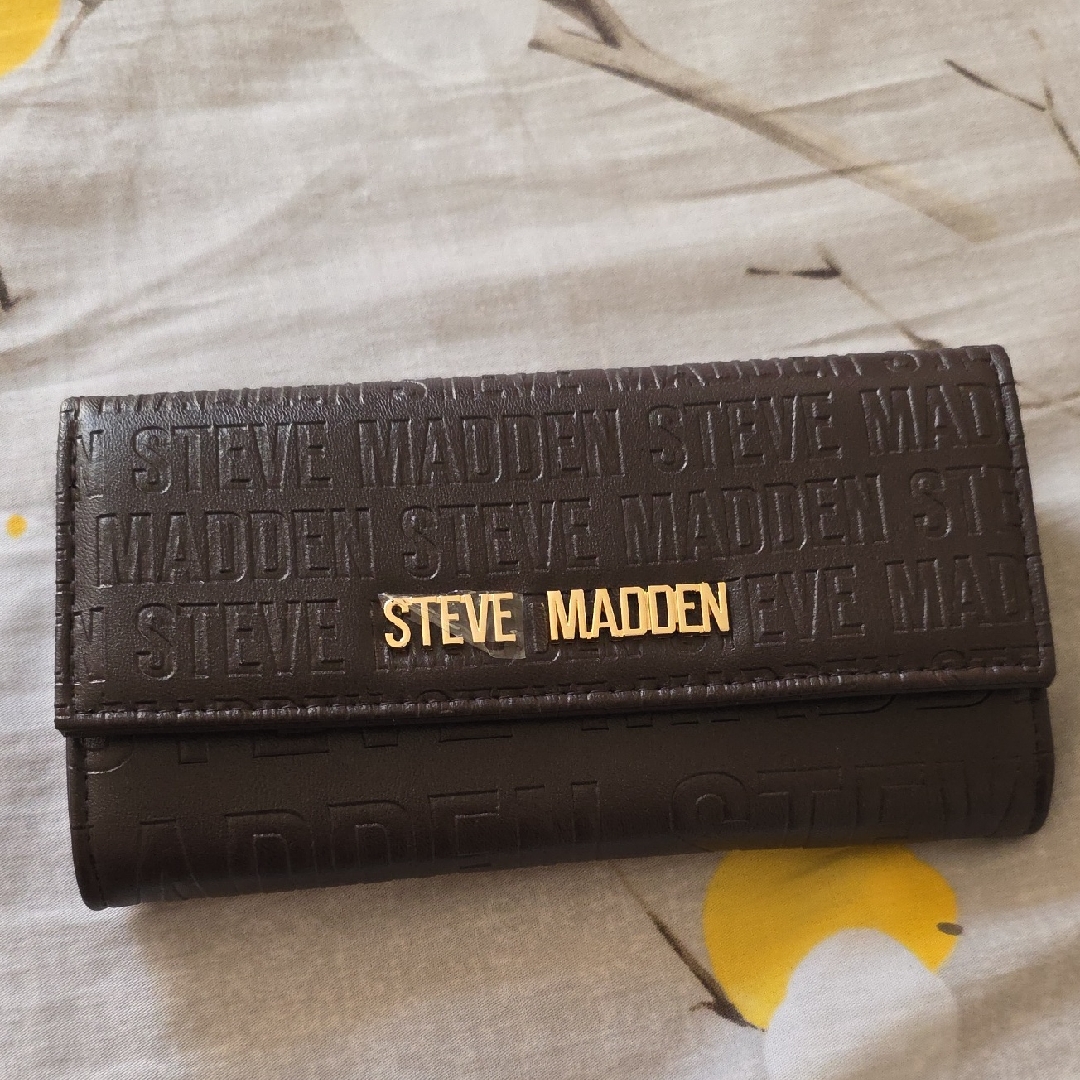 Steve Madden Dark Brown Embossed Wallet